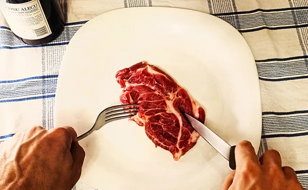 Study: Replacing fifth of beef in diets with fungi-based 'meat' could halve deforestation 54d1a9e6626fc esq raw gusvvf meat 2