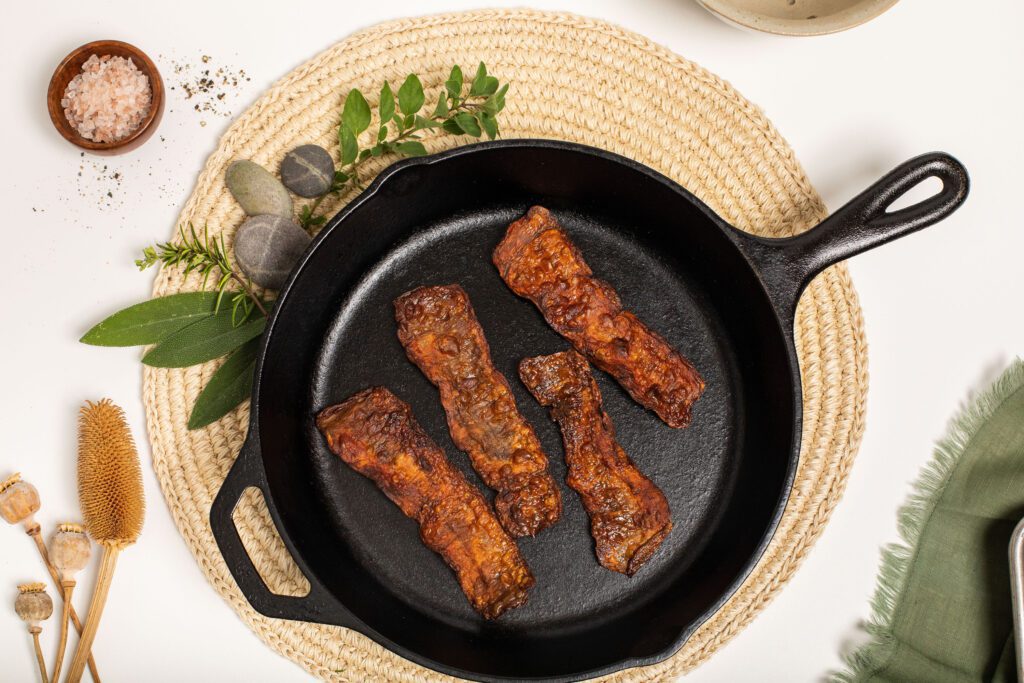 VEGAN MUSHROOM MEAT STARTUP BORN FROM HYUNDAI MOTOR CORPORATION IN SOUTH KOREA VegNews.MyBacon1 1