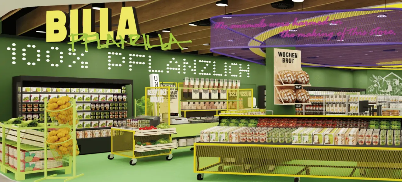 With over 2,500 products, BILLA PFLANZILLA will be the world’s first 100% vegan superstore