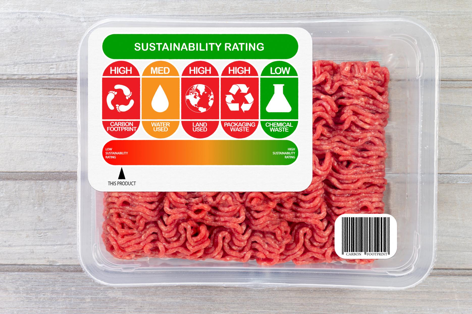 Research conducted in the UK suggests that carbon labelling may change how much meat is consumed.