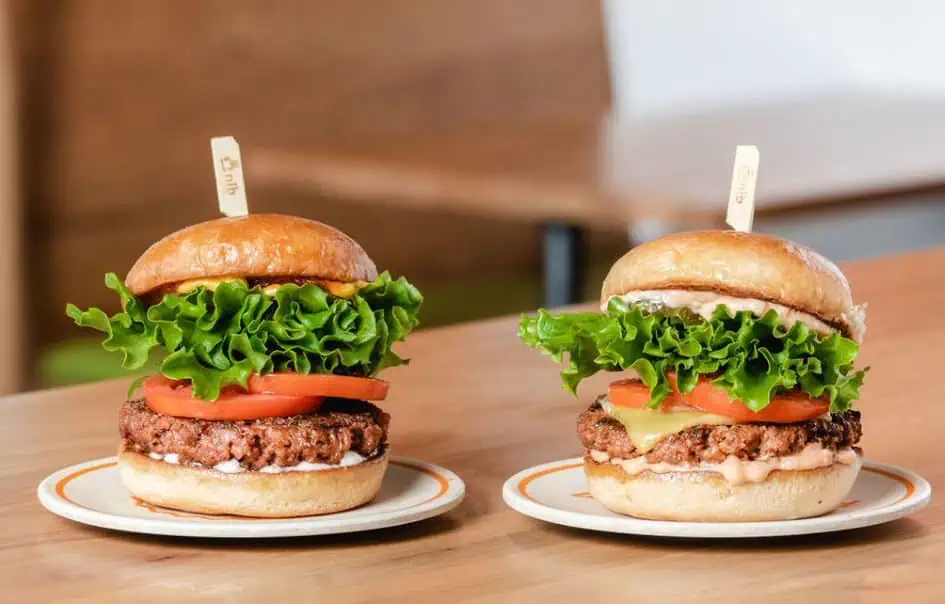 Smash burgers now available in foodservice through Beyond Meat.