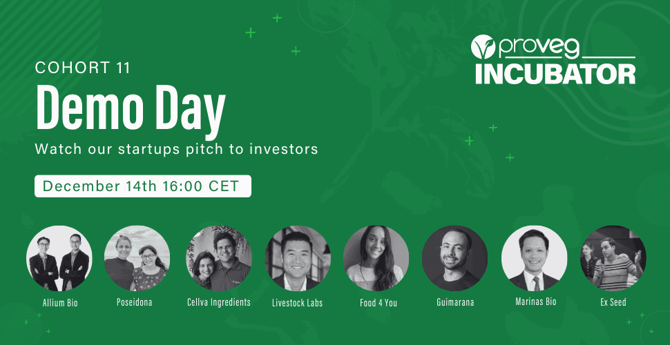 ProVeg Incubator Demo Day features 8 startups pitching innovations like cultivated caviar and the “new soy”